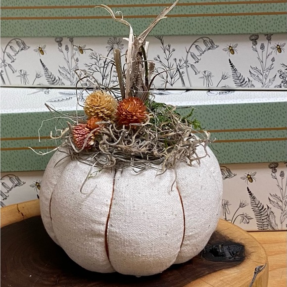 Hand Crafted Other - Modern fall white handmade pumpkin decor